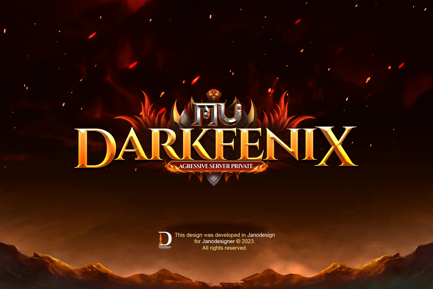 EDITABLE GAME LOGO - MU DARKFENIX